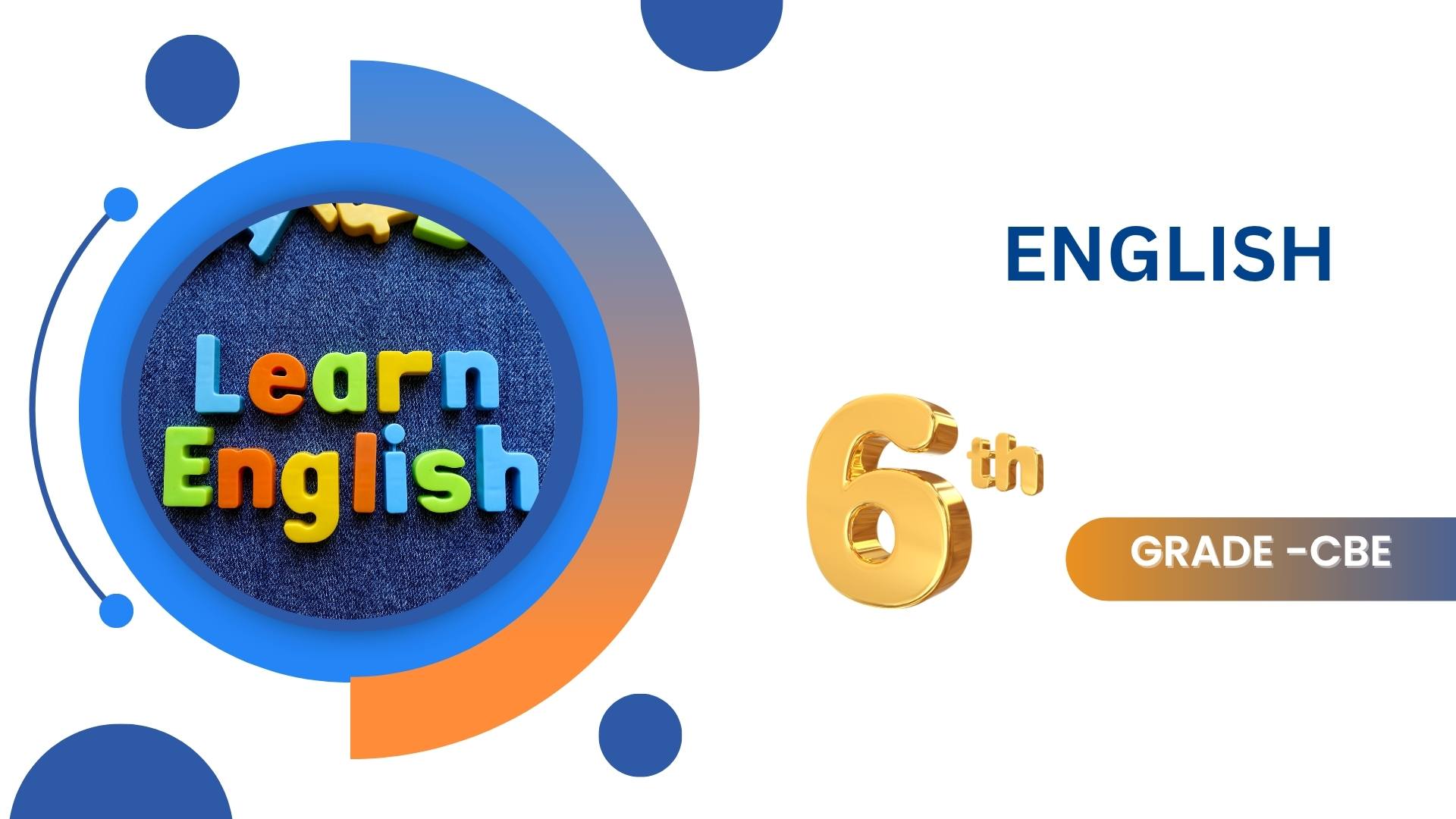 ENGLISH GRADE 6 CBE